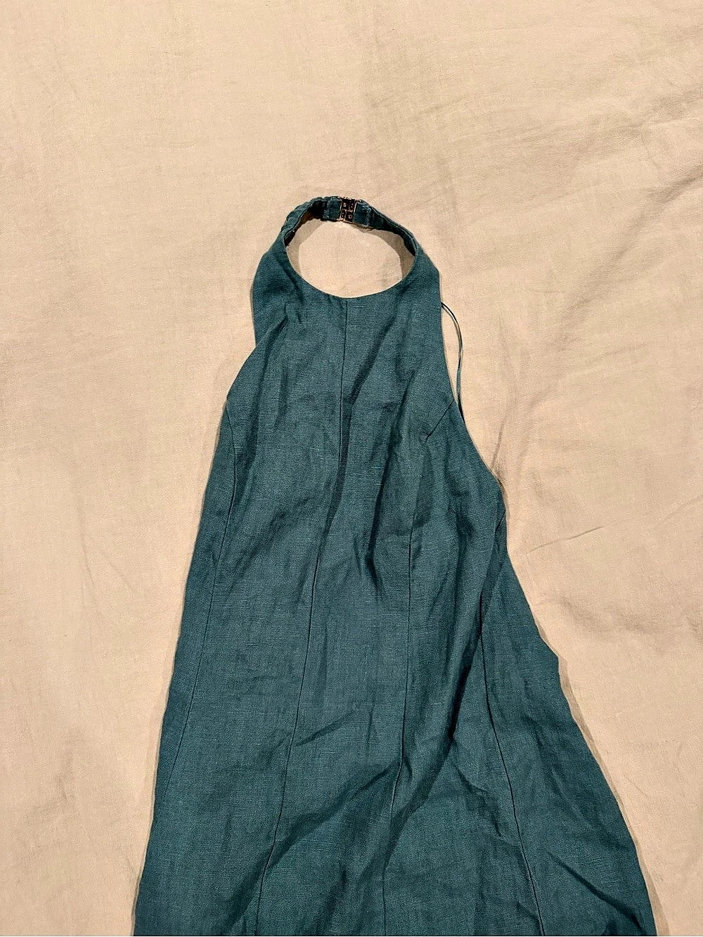 Abercrombie & Fitch A&F Linen Collection Maxi Dress Linen Halter Maxi Dress in - Picture 3 of 5